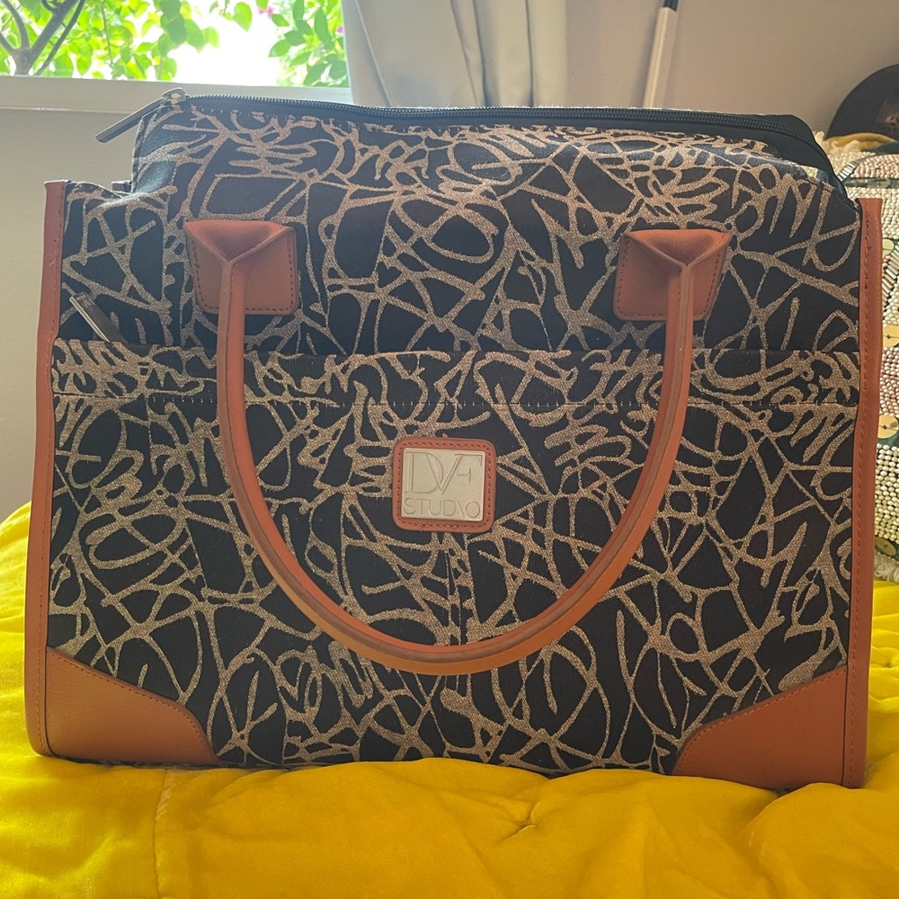 Diane Von Furstenberg Luggage Signature Weekend Travel Bag Shoulder Tote DVF